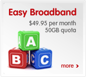Easy Broadband, $49.95, now with 50GB of quota.