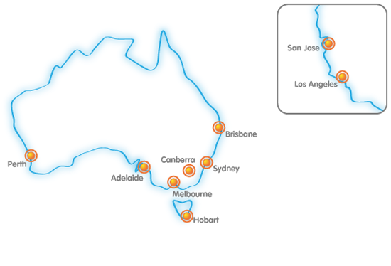 Internode CDN Map Internode CDN Map