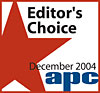 APC Magazine Editors Choice December 2004