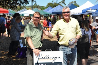 Willunga Farmers Market: Steve Scown (left) and Steve Ashley (right)
