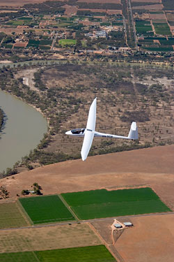 Gliding over the River Murray