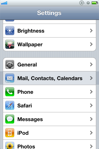 Mail, Contacts, Calendars Mail, Contacts, Calendars