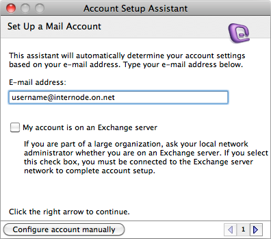 Account Setup Assistant Account Setup Assistant