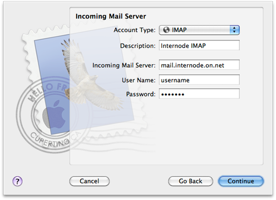 Incoming Mail Server Incoming Mail Server