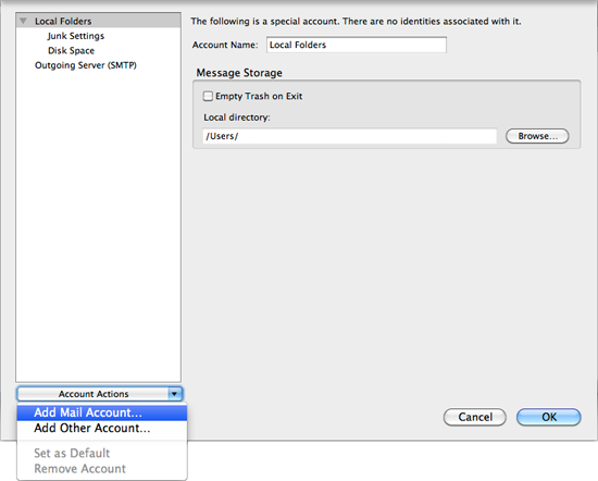 Account Actions Account Actions
