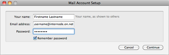 Mail Account Setup Mail Account Setup