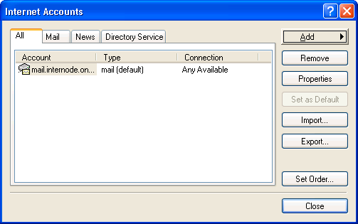 Internet Accounts Internet Accounts