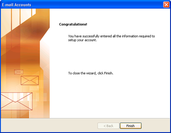 E-Mail Accounts: Congratulations! E-Mail Accounts: Congratulations!