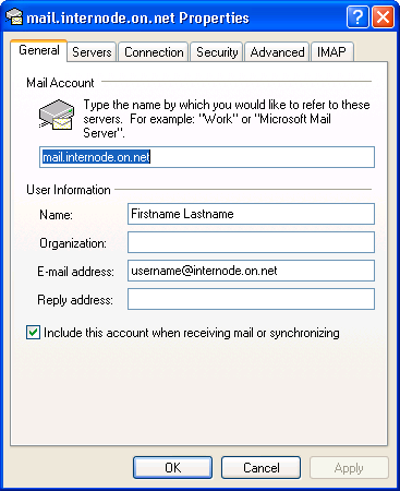 Screenshot: Main Properties page