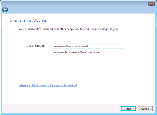 Internet E-Mail Address Internet E-Mail Address