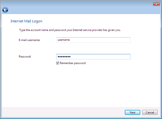 Internet Mail Logon Internet Mail Logon