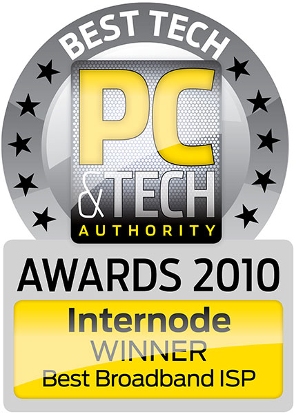 PC and Tech Authority—Best Tech Awards 2010—Best Broadband ISP, Internode