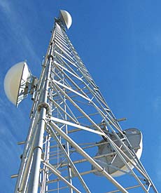 Agile / Internode tower at Binnies Hill