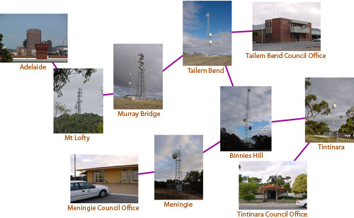 Coorong Communications Network Map