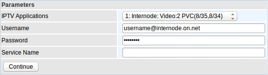 Figure 5: Entering your username and password.