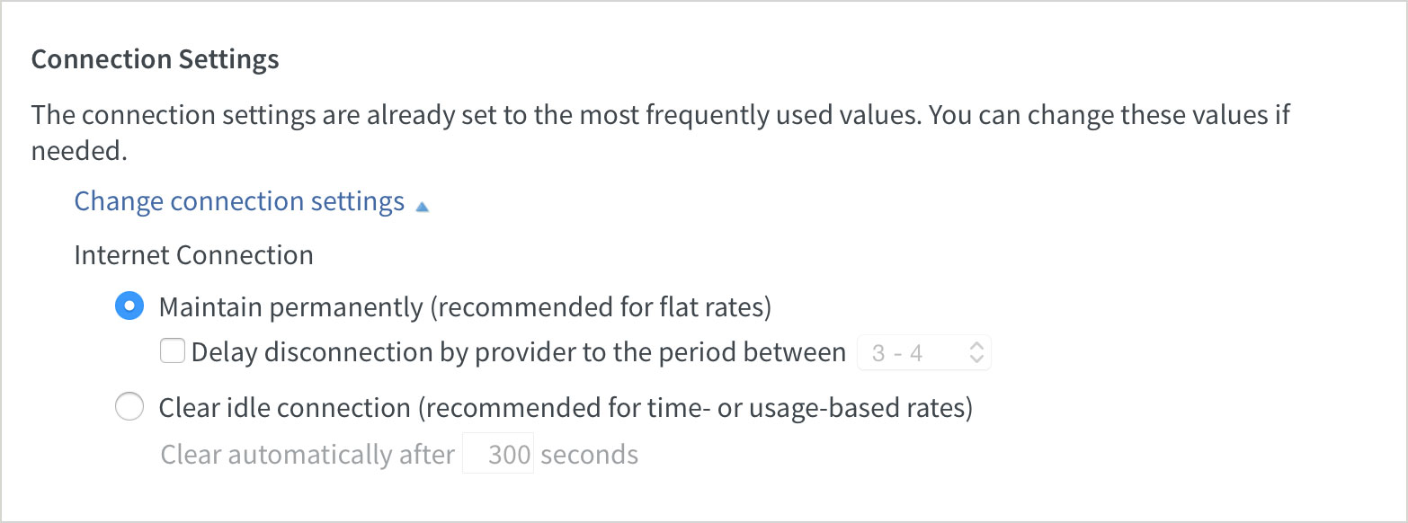 FritzBox advanced settings