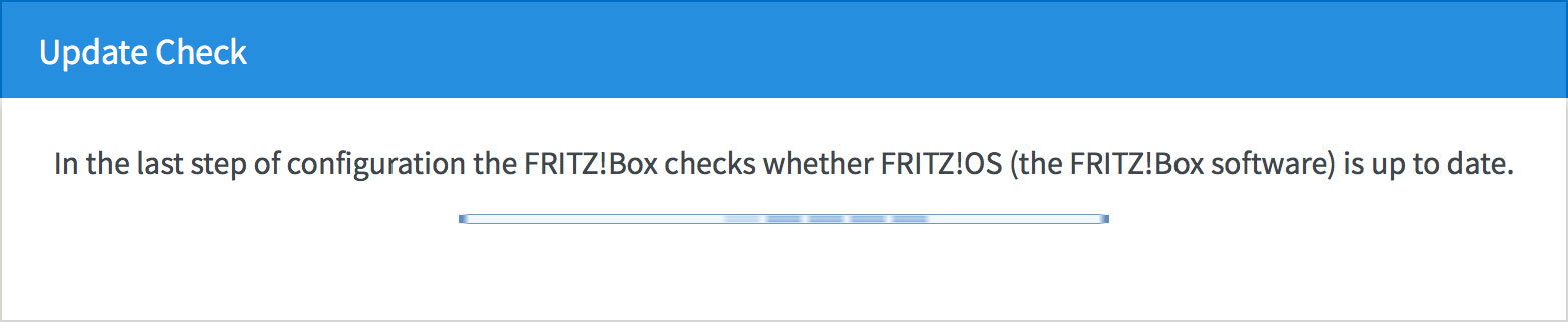 Screenshot: Checking for updated firmware
