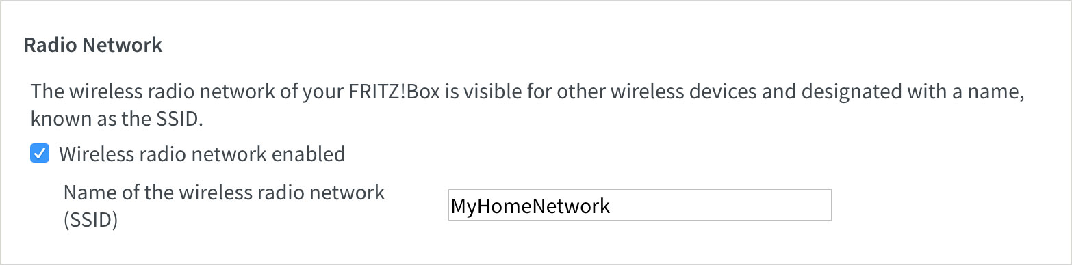 Turning on and naming the wireless network