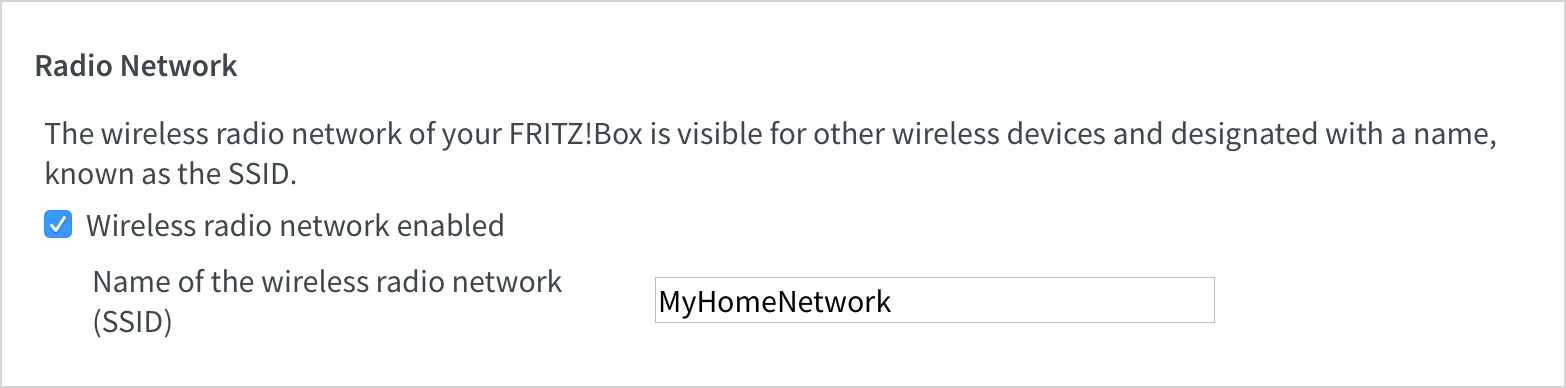 Turning on and naming the wireless network