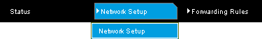 The NetComm NF2 Network Settings Menu