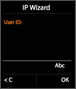 Entering a User ID