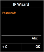 Entering a password