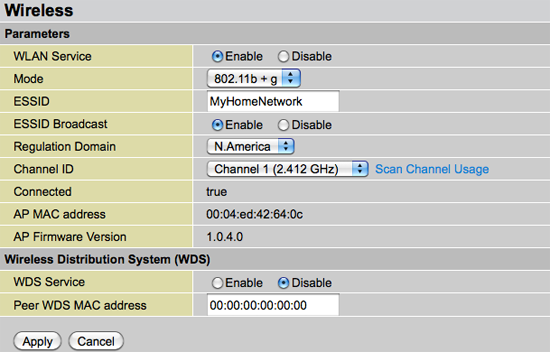 Basic Wireless Settings