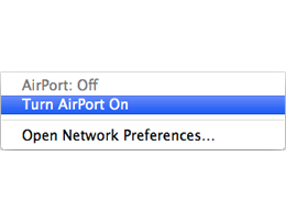 Turning AirPort On