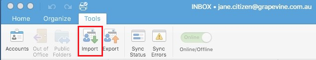 Outlook Mac Import