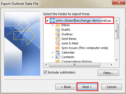 outlook export3