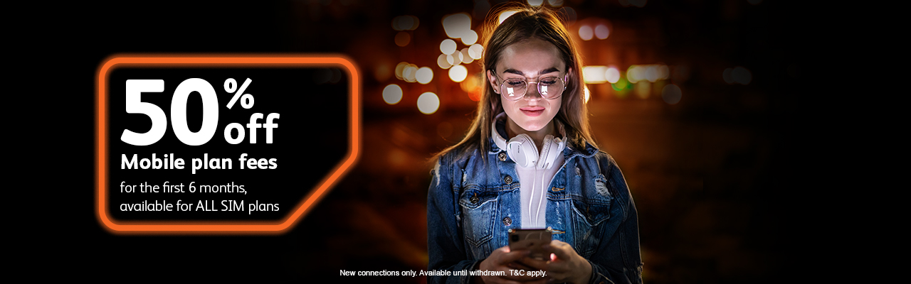 50% off Mobile plan fees - Internode Mobile SIM
