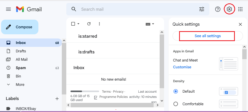 Gmail migration
